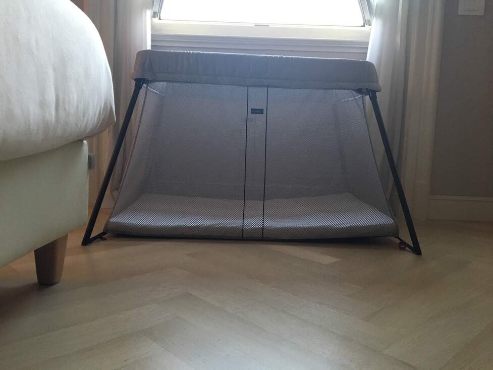 Baby bjorn travel crib mattress size clearance
